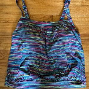 Lands End Swim Blouson Tankini 16W